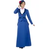 Image de Victoriaanse Nanny kostuum blauw - Maat S