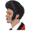 Image de Smiffys - 50s Quiff King Pruik - Zwart