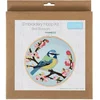 Image de Borduurpakket met 15cm houten borduurring "vogel"