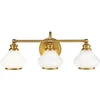 Image de Hinkley LED Badkamerarmatuur Ainsley | 3W 3000K 300Lm 830 | IP44 | Dimbaar | Brushed Brass