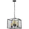 Image de Elstead Lighting LED Hanglamp Louvre | 4X E27 Max 60W | Dimbaar | Painted Gunmetal