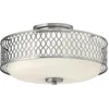Image de Hinkley/ Fredrick Ramond LED Plafondlamp Jules | 3X E27 Max 60W | Dimbaar | Brushed Nickel