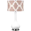 Image de Elstead Lighting LED Tafellamp MILO | 1X E27 Max 60W | Polished Nickel, White, Pink