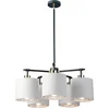 Image de Elstead Lighting LED Kroonluchter | 5X E27 Max 40W | Dimbaar | Black/ Polished Nickel