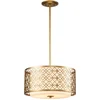Image de Elstead Lighting LED Hanglamp Ziggy | 2X E27 Max 60W | Dimbaar | Lacquered Gold