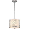 Image de Elstead Lighting LED Hanglamp Ziggy | 1X E27 Max 40W | Dimbaar | Lacquered Silver