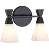 Image de Elstead Lighting LED Wandlamp Bowtie | 3W 3000K 300Lm 830 | IP44 | Dimbaar | Matte Black