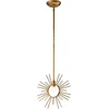 Image de Gilded Nola LED Hanglamp Sun King | 1X E27 Max 60W | Dimbaar | Gold Leaf