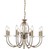 Image de Elstead Lighting LED Kroonluchter | 8X E14 Max 60W | Dimbaar | Aged Brass