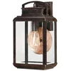 Image de Quoizel LED Wand Buitenlamp Byron | 1X E27 Max 60W | IP44 | Dimbaar | Imperial Bronze with Copper Reflector