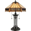 Image de Quoizel Tiffany LED Tafellamp Indus | 2X E27 Max 60W | Vintage Bronze