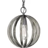 Image de Hanglamp - Steady Lighting -  -  - E27 - L: 25.4cm - Voor Binnen - Woonkamer - Eetkamer - Weather Oak Wood