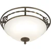 Image de Elstead Lighting LED Plafondlamp Pembroke | 2X E27 Max 60W | Dimbaar | Black/Gold