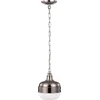 Image de Feiss LED Hanglamp Cadence | 1X E27 Max 75W | Dimbaar | Polished Nickel/Brushed Steel