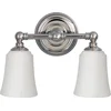 Image de Landelijke Wandlamp - Steady Lighting - Metaal - Landelijk - G9 - L: 15.2cm - Voor Binnen / Binnen - Woonkamer - Eetkamer - Zilver