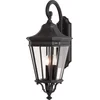 Image de Feiss LED Wand Buitenlamp Cotswold Lane | 3X E14 Max 60W | IP44 | Dimbaar | Black