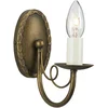 Image de Elstead Lighting LED Wandlamp Minster | 1X E14 Max 60W | Black/ Gold Patina