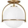 Image de Hinkley LED Plafondlamp Somerset | 1X E27 Max 60W | Dimbaar | Heritage Brass