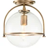 Image de Hinkley LED Plafondlamp Somerset | 1X E27 Max 60W | Dimbaar | Heritage Brass
