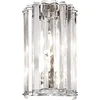 Image de Landelijke Wandlamp - Steady Lighting - Glas - Landelijk - G9 - L: 9.9cm - Voor Binnen / Binnen - Woonkamer - Eetkamer - Zilver