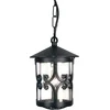 Image de Landelijke Hanglamp - Steady Lighting - Metaal - Landelijk - E27 - L: 15cm - Voor Buiten - Woonkamer - Eetkamer - Zwart