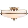 Image de Quoizel LED Plafondlamp Griffin | 3X E27 Max 60W | Dimbaar | Weathered Brass