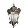 Image de Klassieke Hanglamp - Steady Lighting - Metaal - Klassiek - E27 - L: 19.1cm - Voor Buiten - Woonkamer - Eetkamer - Rood