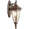 Image de Kichler LED Wand Buitenlamp Venetian Rain | 2X E14 Max 60W | IP44 | Dimbaar | Brushed Bronze