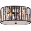Image de Bohemian Plafondlamp - Steady Lighting - Glas - Bohemian - E27 - L: 41.9cm - Voor Binnen - Woonkamer - Eetkamer - Brons