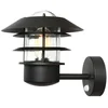 Image de Landelijke Wandlamp - Steady Lighting - Metaal - Landelijk - E27 - L: 26cm - Voor Buiten - Woonkamer - Eetkamer - Zwart