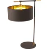 Image de Elstead Lighting LED Tafellamp Balance | 1X E27 Max 60W | Brown/Polished Brass