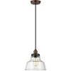 Image de Feiss LED Hanglamp Baskin | 1X E27 Max 60W | Dimbaar | Painted Aged Brass/Dark Weathered Zinc