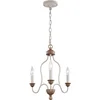 Image de Feiss LED Kroonluchter | 3X E14 Max 40W | Dimbaar | Chalk Washed/Beachwood