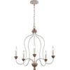 Image de Feiss LED Kroonluchter | 5X E14 Max 40W | Dimbaar | Chalk Washed/Beachwood