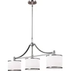 Image de Landelijke Kroonluchter - Steady Lighting - Metaal - Landelijk - E27 - L: 21.3cm - Voor Binnen - Woonkamer - Eetkamer - Zilver