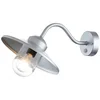Image de Landelijke Wandlamp - Steady Lighting - Metaal - Landelijk - E27 - L: 42cm - Voor Buiten - Woonkamer - Eetkamer - Zilver