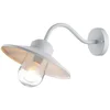 Image de Moderne Wandlamp - Steady Lighting - Metaal - Modern - E27 - L: 42cm - Voor Buiten - Woonkamer - Eetkamer - Wit