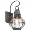 Image de Wandlamp - Steady Lighting - Metaal -  - E27 - L: 25.8cm - Voor Buiten - Woonkamer - Eetkamer - Zinc