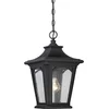 Image de Quoizel LED Buiten Hanglamp Bedford | 1X E27 Max 60W | IP44 | Dimbaar | Mystic Black