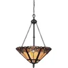 Image de Quoizel Tifanny LED Hanglamp Cambridge | 3X E27 Max 60W | Dimbaar | Vintage Bronze