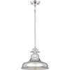 Image de Landelijke Hanglamp - Steady Lighting - Metaal - Landelijk - E27 - L: 34.3cm - Voor Binnen - Woonkamer - Eetkamer - Zilver