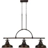 Image de Quoizel LED Hanglamp Emery | 3X E27 Max 60W | Dimbaar | Palladian Bronze
