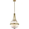 Image de Bohemian Hanglamp - Steady Lighting - Glas - Bohemian - E14 - L: 38.4cm - Voor Binnen - Woonkamer - Eetkamer - Bruin