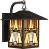 Image de Bohemian Wandlamp - Steady Lighting - Glas - Bohemian - E27 - L: 26.1cm - Voor Buiten - Woonkamer - Eetkamer - Brons
