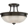 Image de Quoizel LED Plafondlamp Mantle | 2X E27 Max 60W | Dimbaar | Palladian Bronze