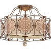 Image de Landelijke Kroonluchter - Steady Lighting - Metaal - Landelijk - G9 - L: 45cm - Voor Binnen / Binnen - Woonkamer - Eetkamer - Zilver
