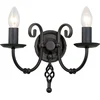Image de Landelijke Kroonluchter - Steady Lighting - Metaal - Landelijk - E14 - L: 36cm - Voor Binnen - Woonkamer - Eetkamer - Zwart