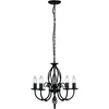 Image de Klassieke Zwarte kroonluchter Artisan | 5 lichts