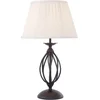 Image de Landelijke Tafellamp - Steady Lighting - Metaal - Landelijk - E27 - L: 32.5cm - Voor Binnen - Woonkamer - Eetkamer - Zwart