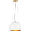Image de Lisa McDennon by Hinkley LED Hanglamp Nula | 1X E27 Max 100W | Dimbaar | Shell White & Luxe Gold